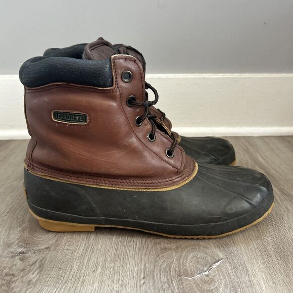 TrailBuxe Insulated Duck Boots Mens 12 Thermo Lite Leather Rubber Outdoor Hiking - Picture 1 of 11